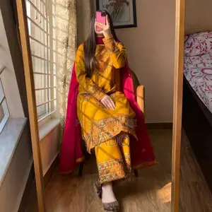 Sequence Embroidery Three Piece