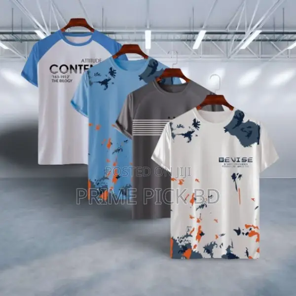 Stylish Comfortable Sports T-Shirt 4 PCS Combo – Summer