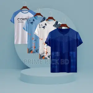 Photo - Stylish Comfortable Sports T-Shirt 4 PCS Combo – Summer