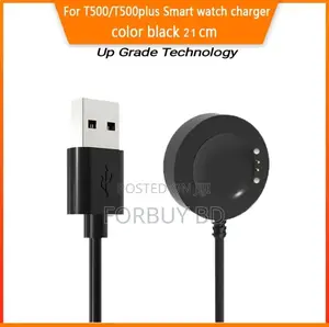 Photo - 2-Pin Smart Watch Charger for T500/T55/X7/W66 Pro Max