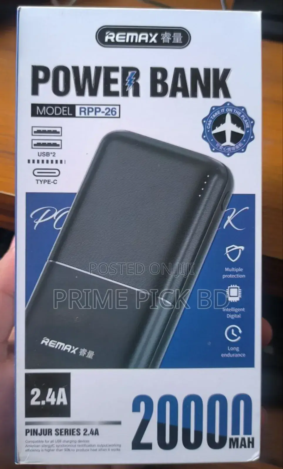 Remax 20000mah Power Bank 3 Months Warranty