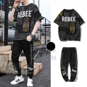 Photo - Drop Shoulder Mash T-Shirt and Trouser Combo