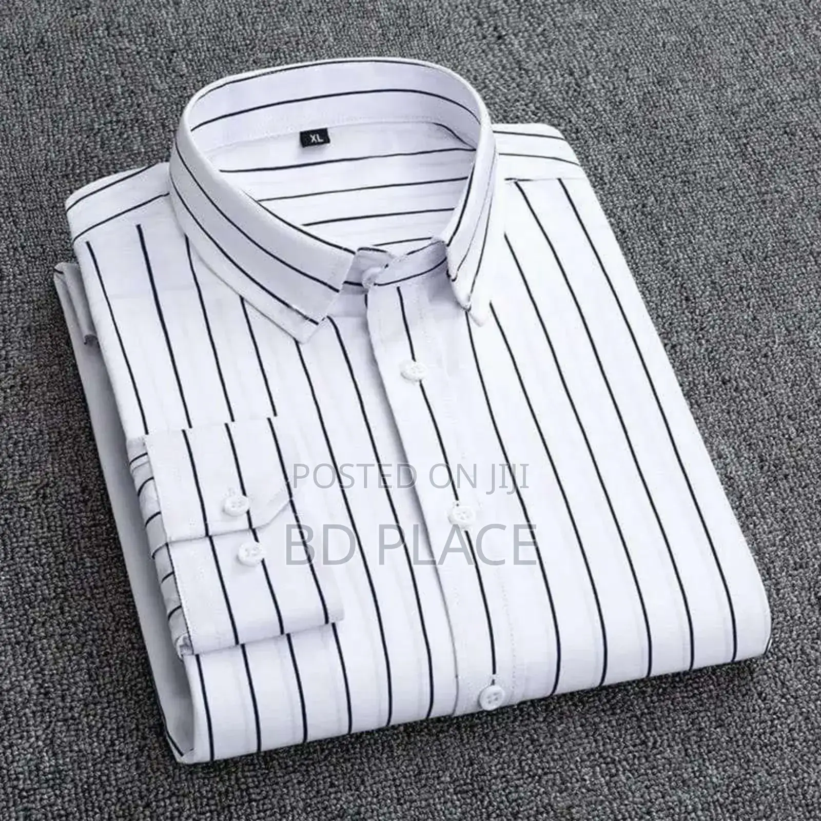 Men's Long Sleeve Stripe Print Shirt