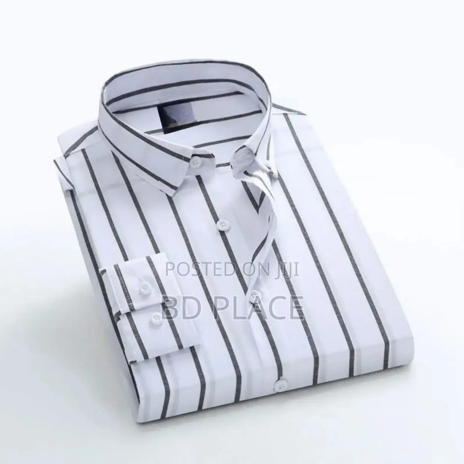Men's Long Sleeve Stripe Print Shirt