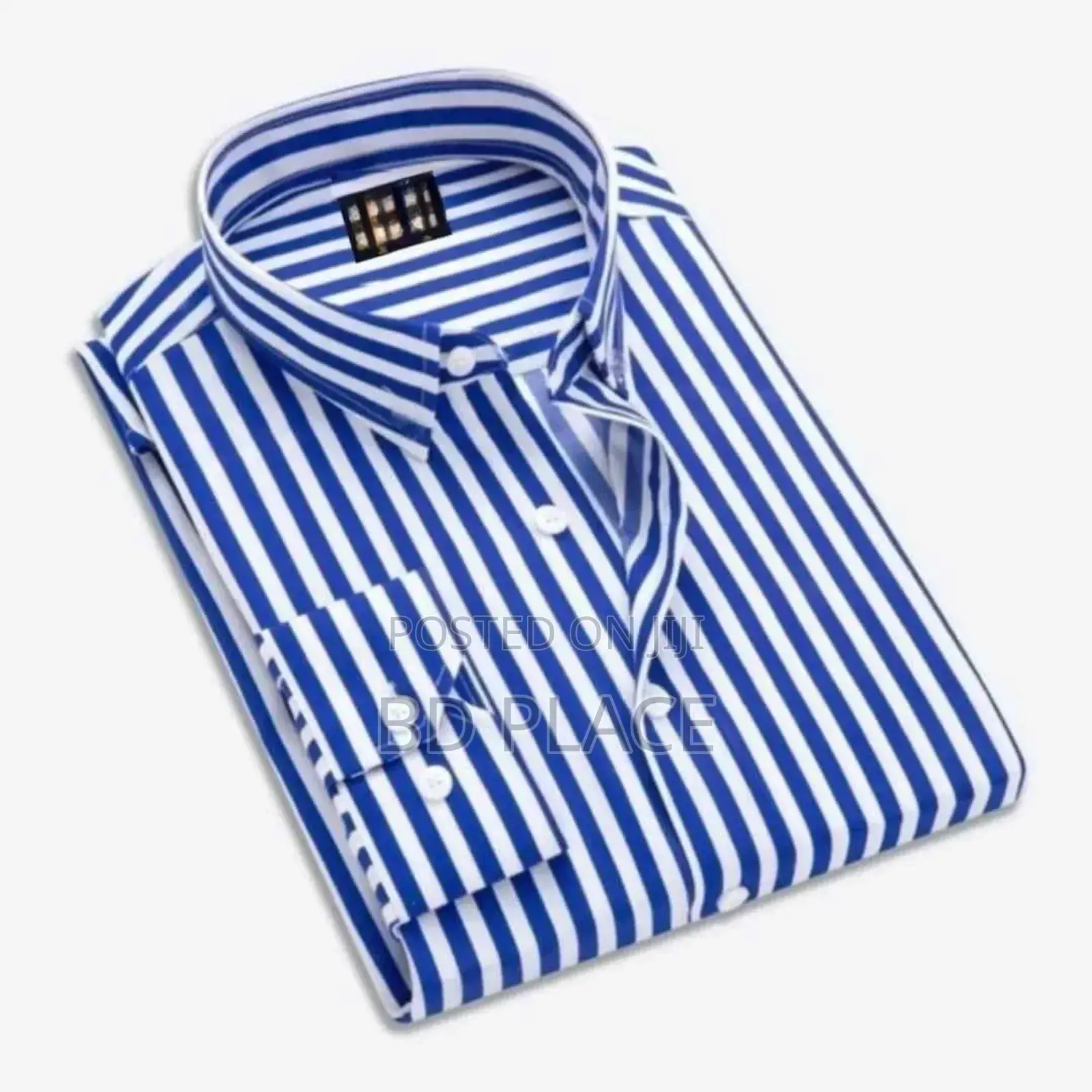 Men's Long Sleeve Stripe Print Shirt