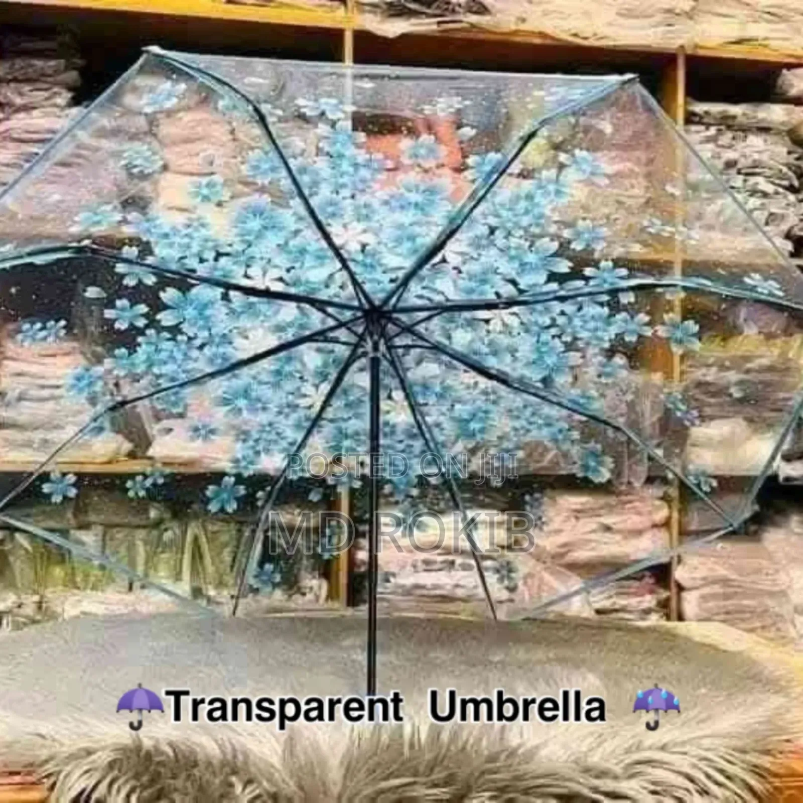 Viral Transparent Umbrella 🌂 ছাতা