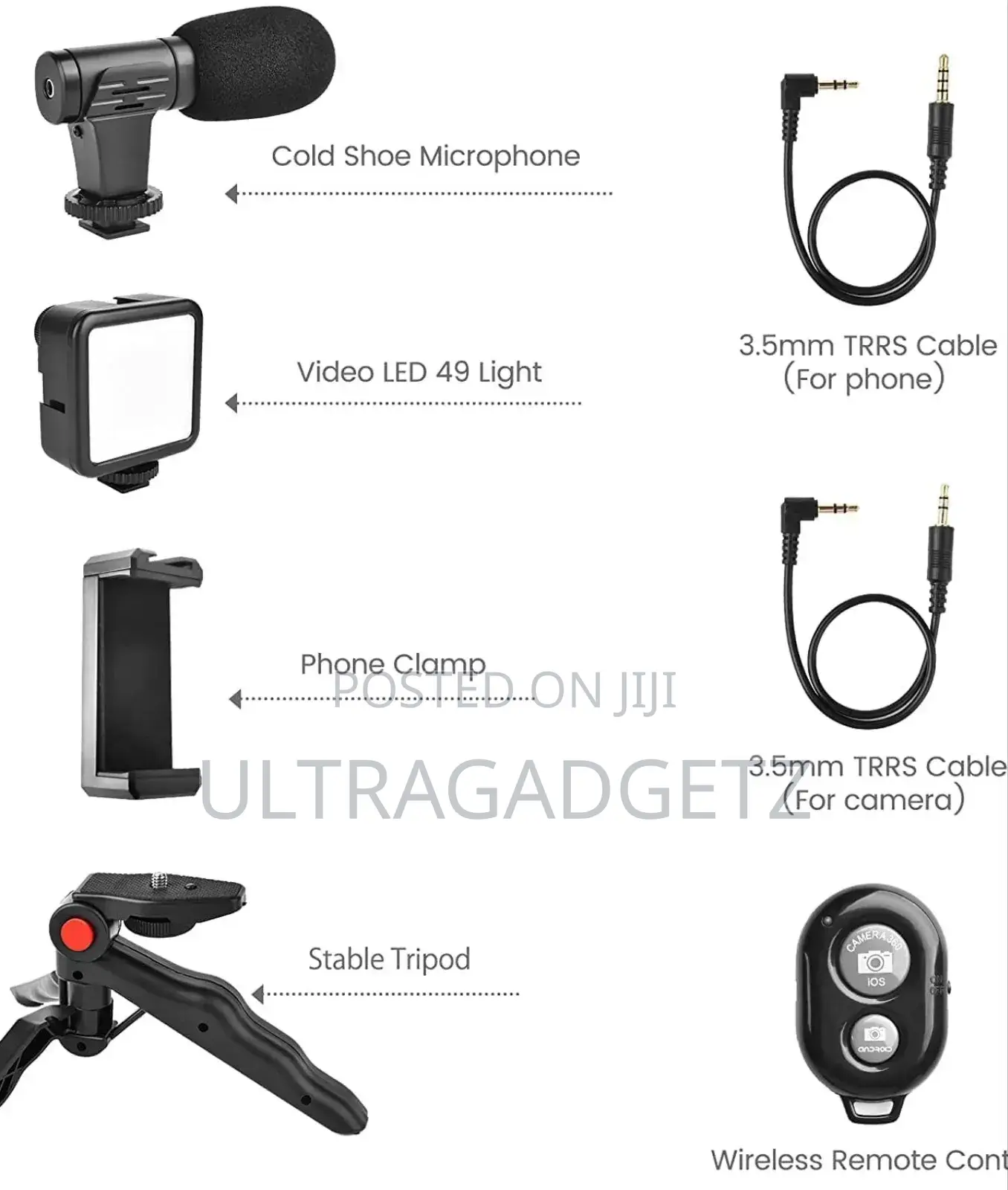 Tripod Kit for Live Broadcast 3 in 1