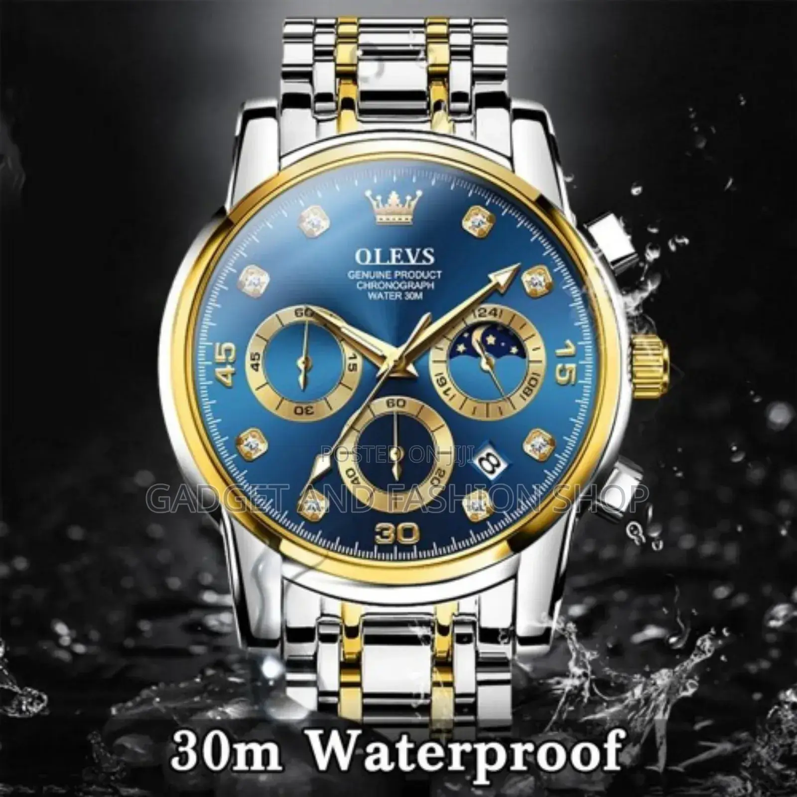 Olevs 2859 Top Brand Luxury Business Watch in Bangladesh