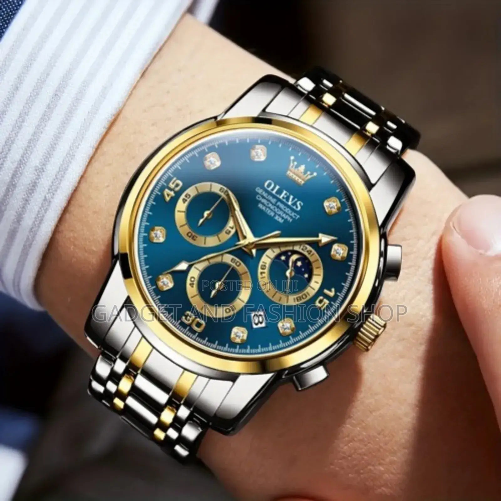 Olevs 2859 Top Brand Luxury Business Watch in Bangladesh