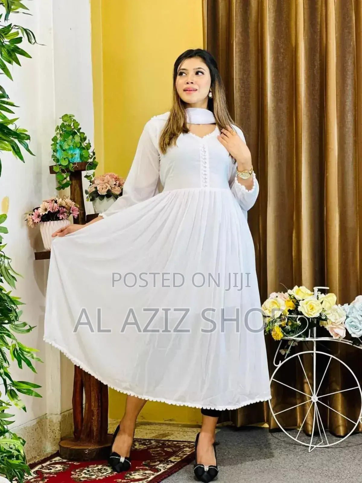 Indian Georgette 2-Piece Gown