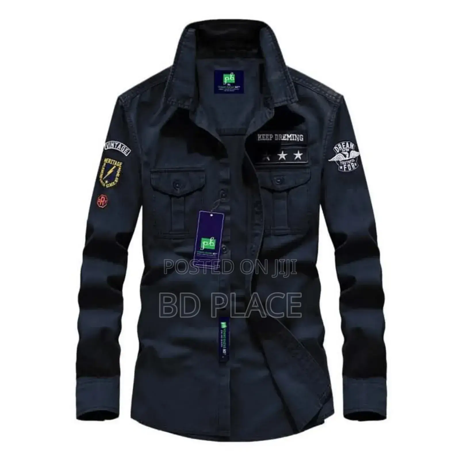 American Military Embroidery Shirt