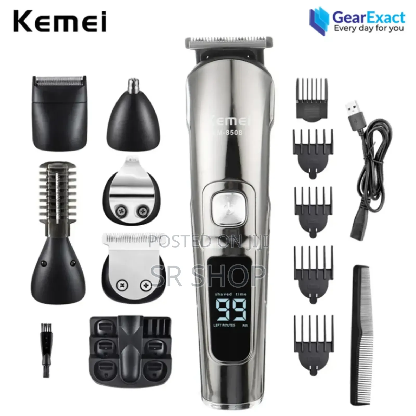 Kemei Km-8508 Multi-Grooming Kit 11-in-1 Beard, Hair