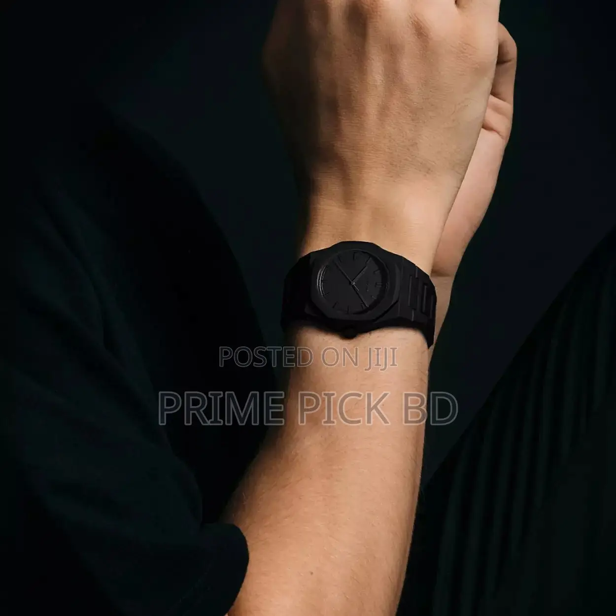 D1 Milano Polycarbon Watch – Matte Black Minimalist Luxury