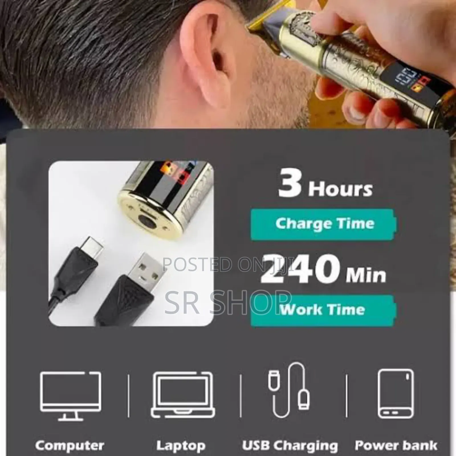 VGR v-073 Professional Hair Trimmer With