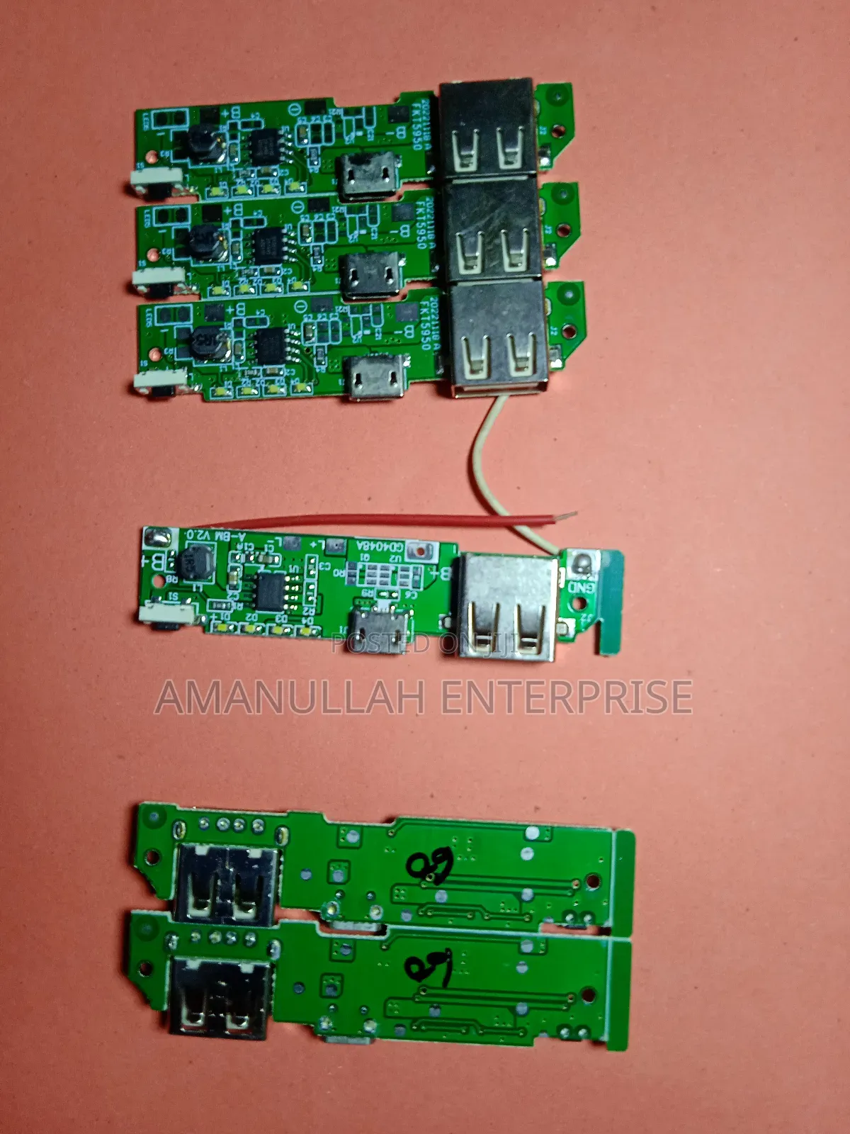 Usb 5v 2a Mobile Phone Power Bank Charger Pcba Board.