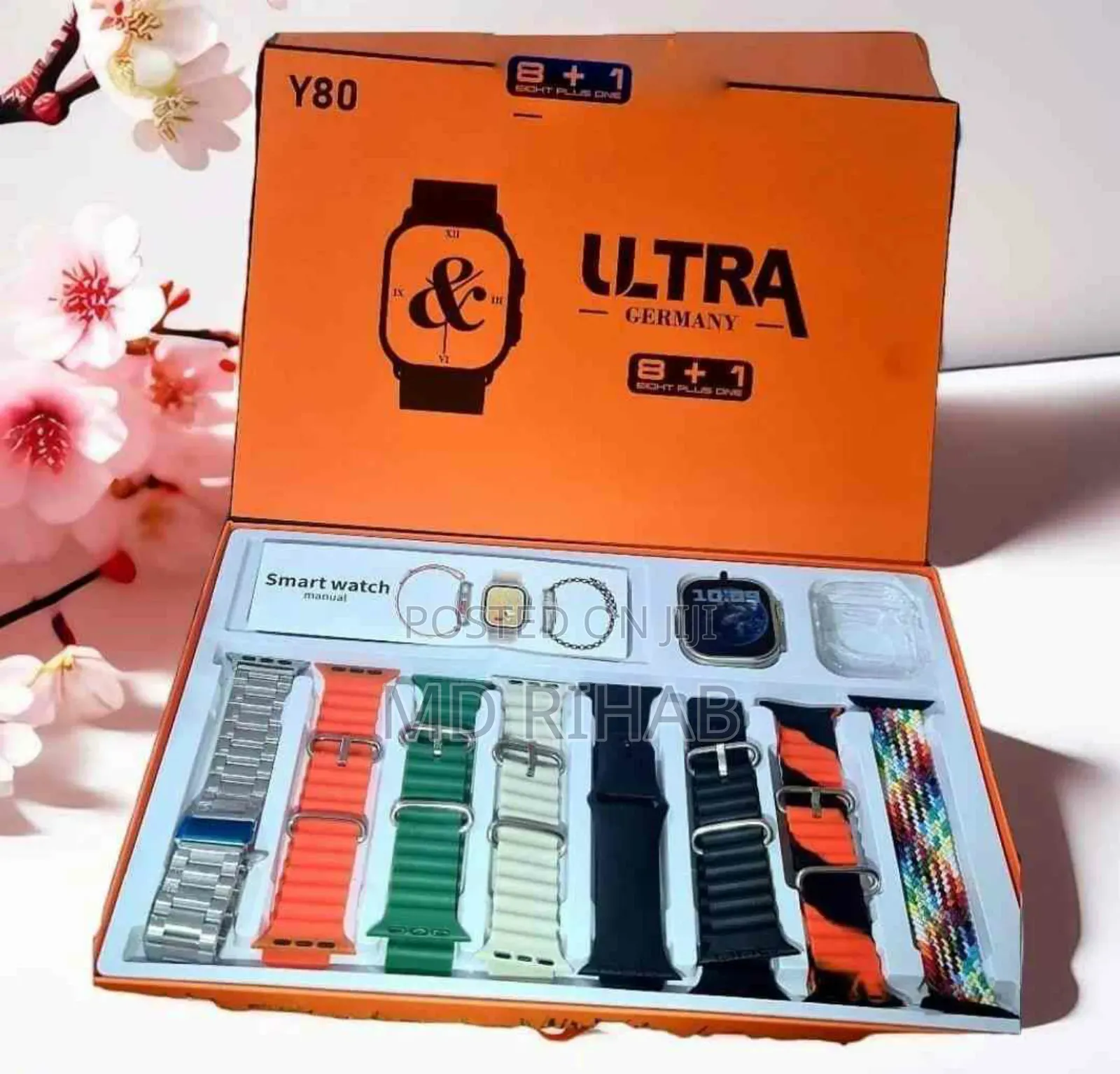 Smart Watch ৮ সেট স্ট্র্যাপের স্মার্ট ওয়াচ মোবাইল