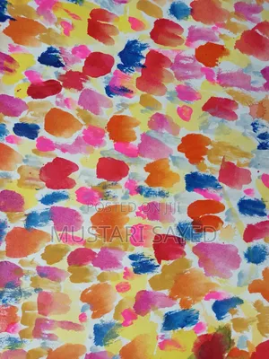 Photo - Rainbow Multicolour Abstract Painting With Frame