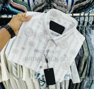 Photo - Luxury Popcorn Half-Sleeve Print Shir for Men