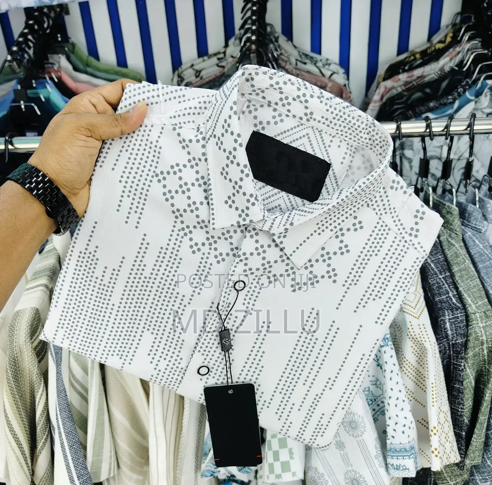 Luxury Popcorn Half Sleeve Print Shirt