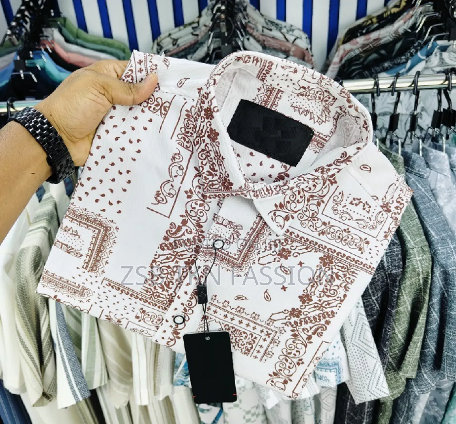 Popcorn Half Sleeve Print Shirt New