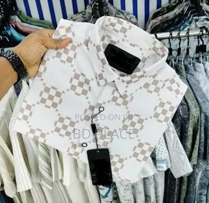 Luxury Popcorn Half Sleeve Print Shirt