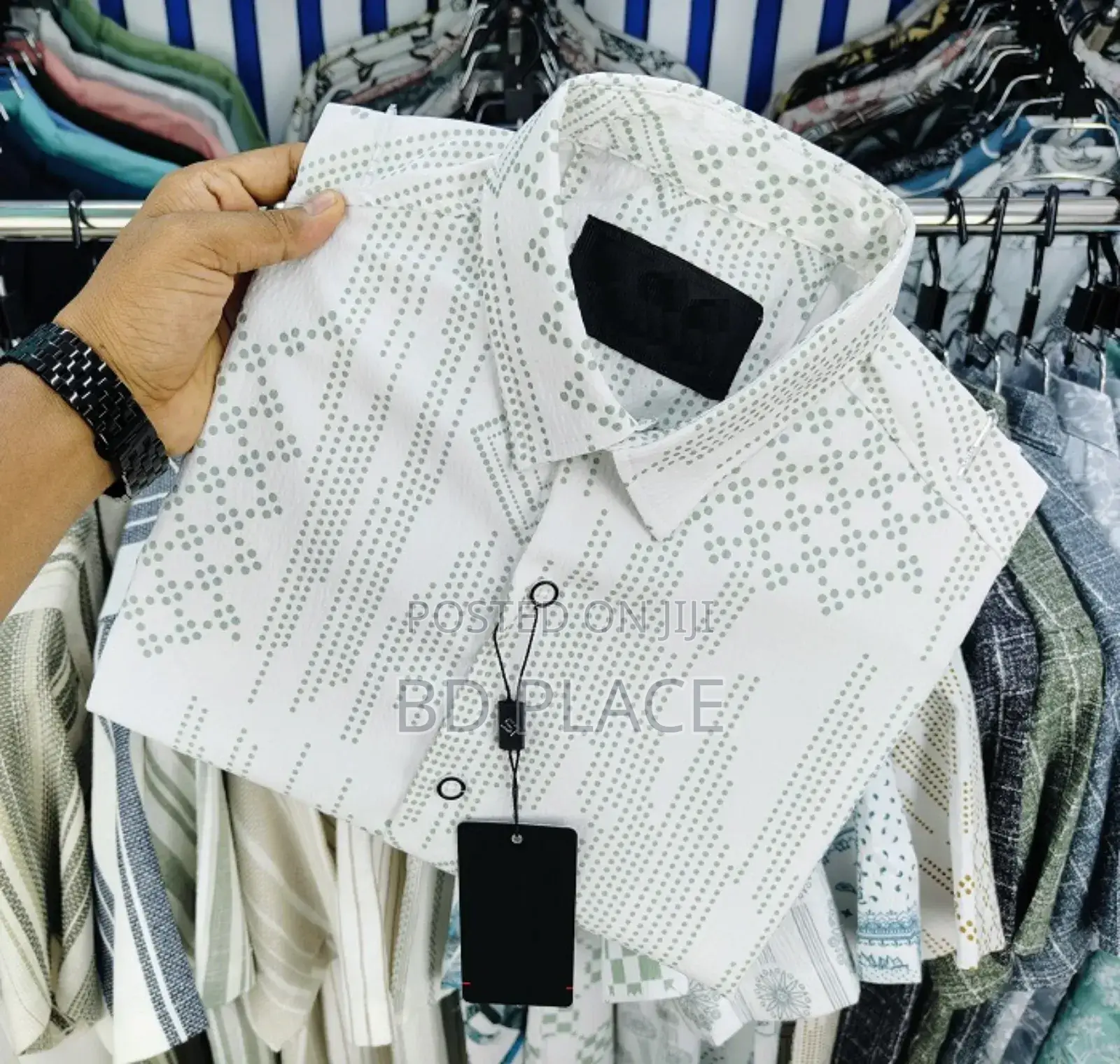 Luxury Popcorn Half Sleeve Print Shirt