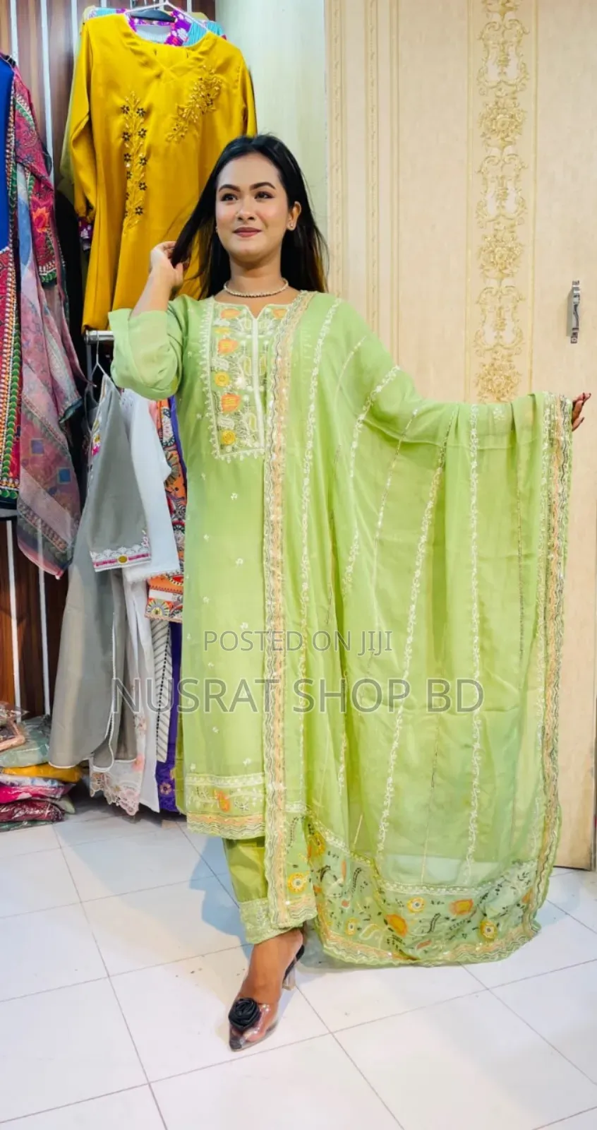 Georgette Embroidery Three Piece