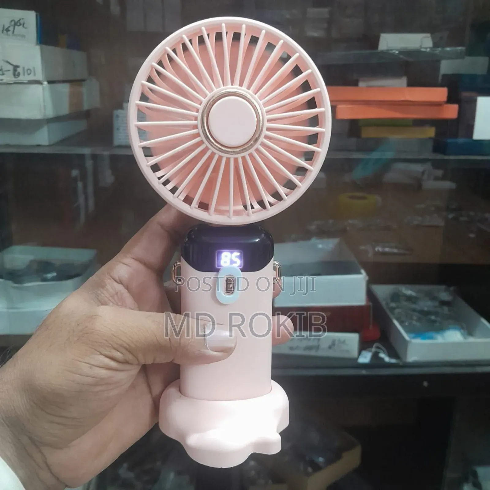 Mini Fan । Digital Display Hand Fan