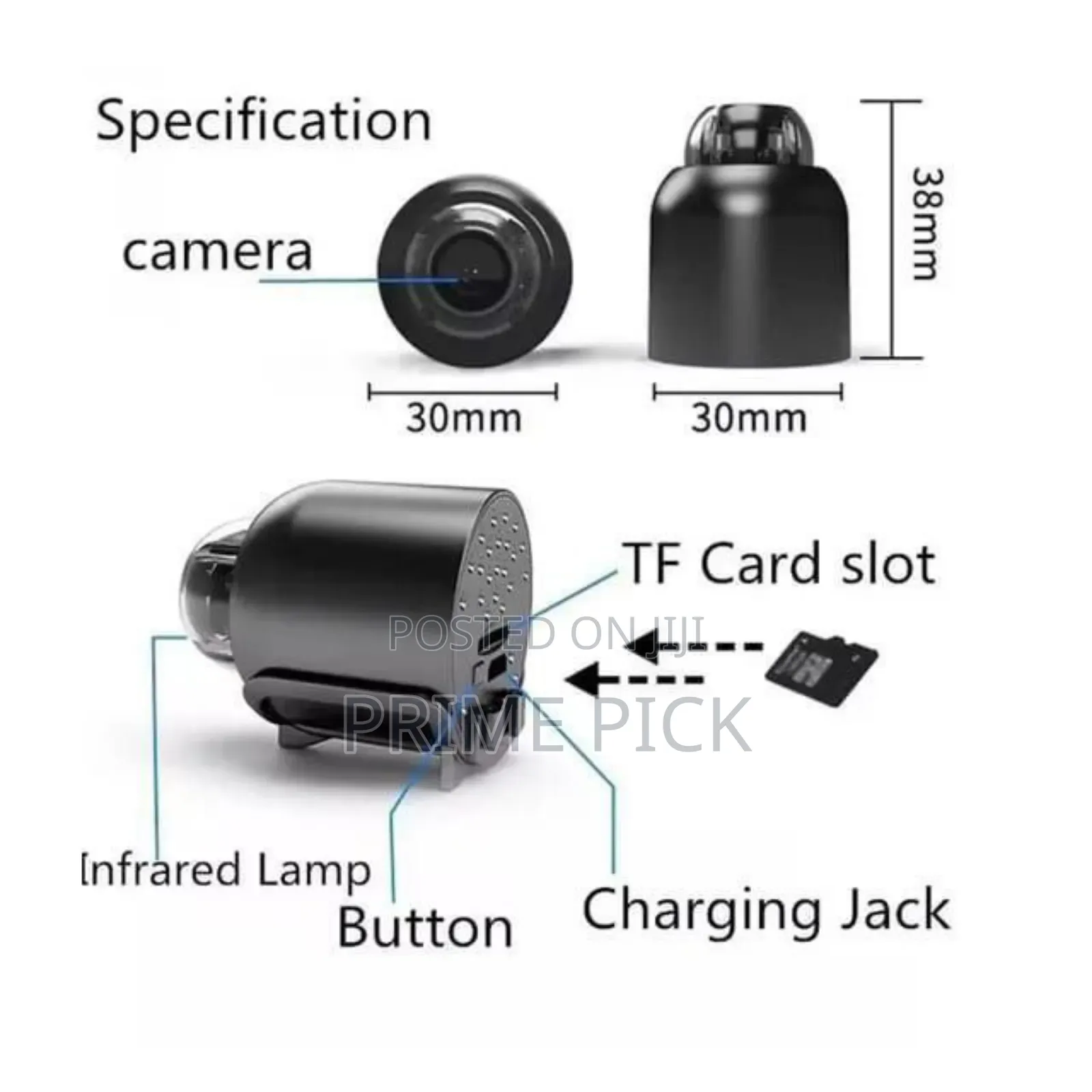 X5 Mini Wifi Camera Rechargeable - চার্জ সিস্টেম