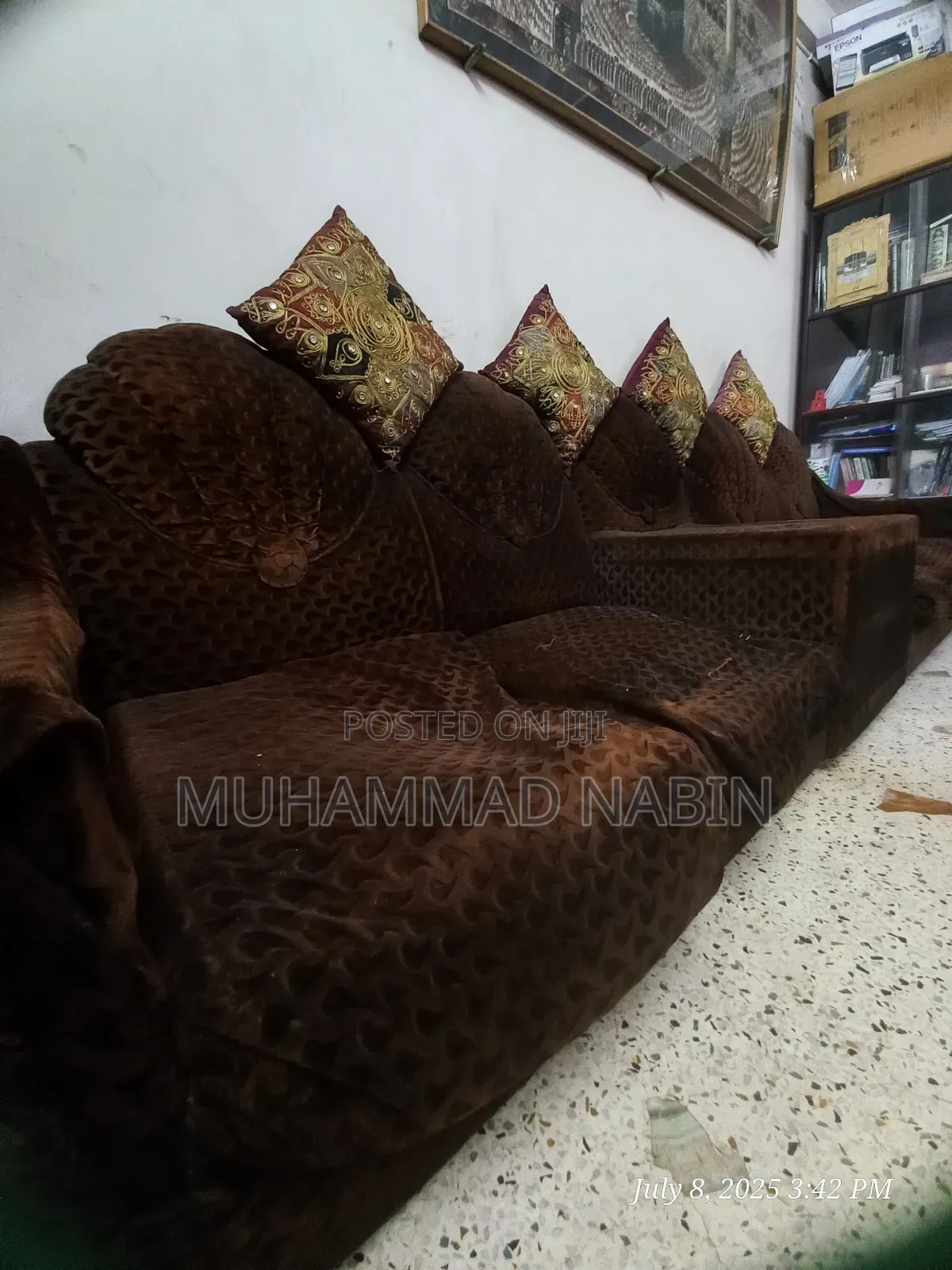 ভেলভেট স্প্রিং সোফা