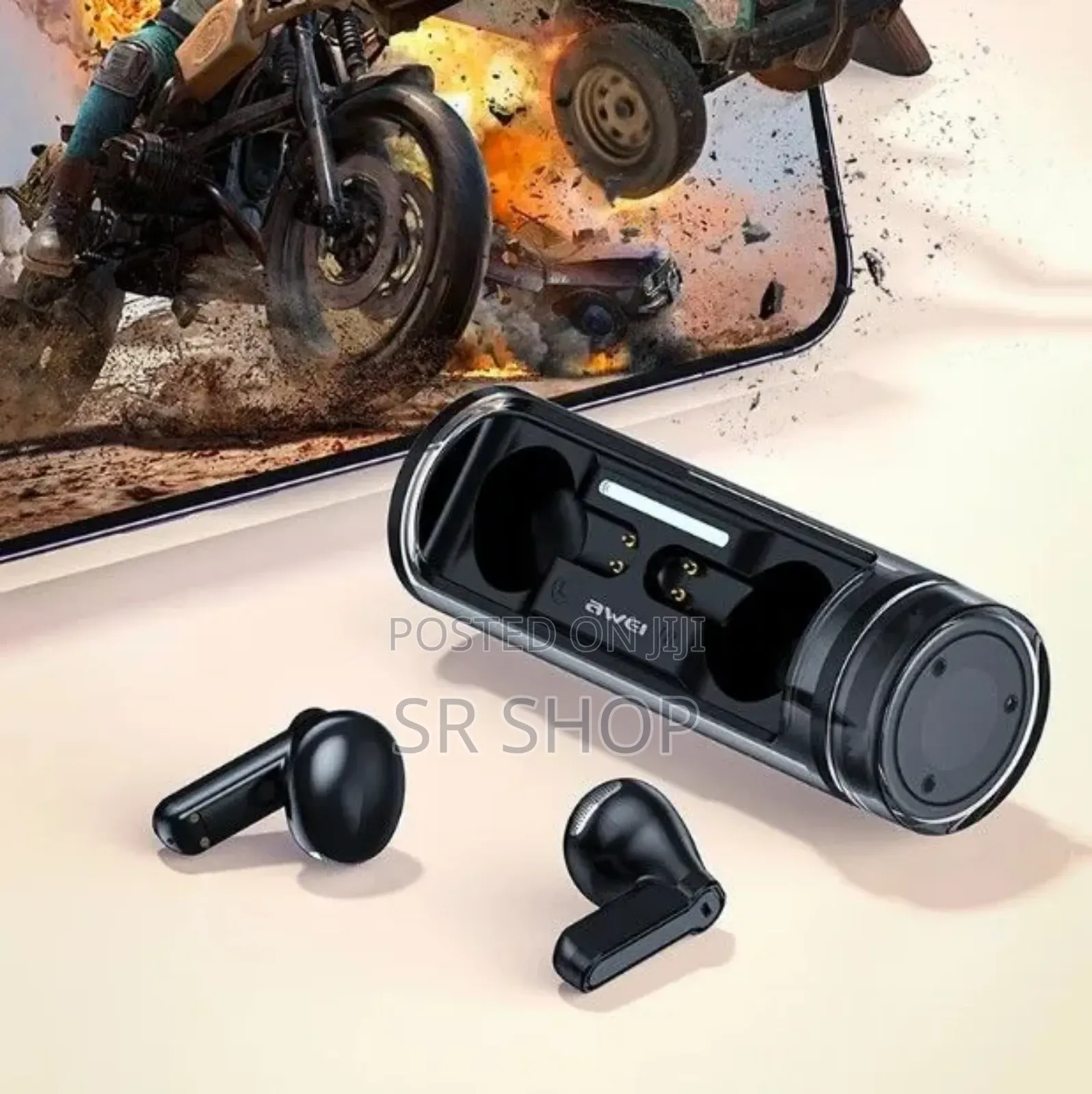 Awei T77 TWS Wireless Earphone Double Mic Enc Bluetooth 5.3