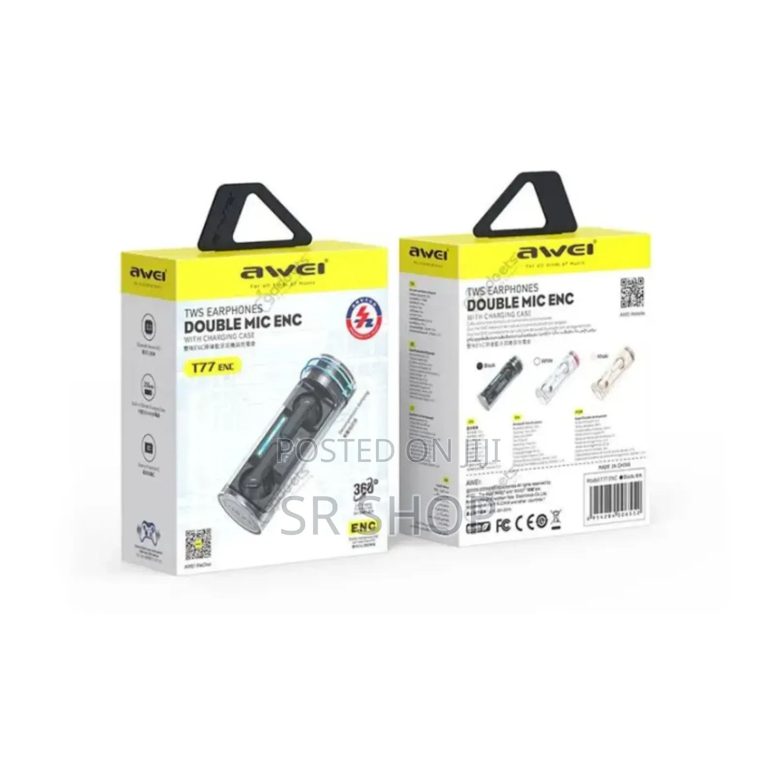 Awei T77 TWS Wireless Earphone Double Mic Enc Bluetooth 5.3