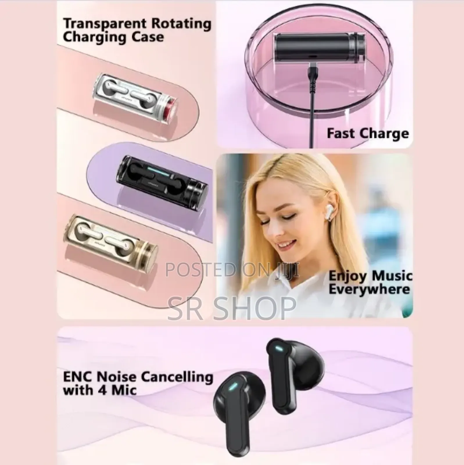 Awei T77 TWS Wireless Earphone Double Mic Enc Bluetooth 5.3