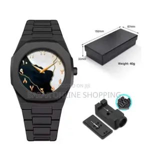 Arabic Aura Watch Black Modern Creative Design 9787