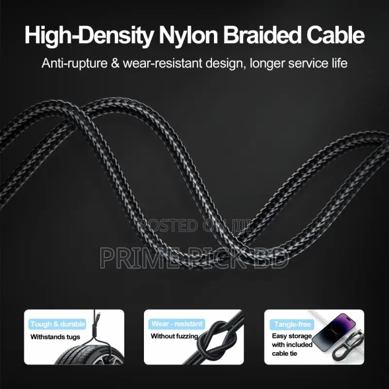 Joyroom S-Cc100a10 100w Nylon Type-C to Type-C Fast Charging