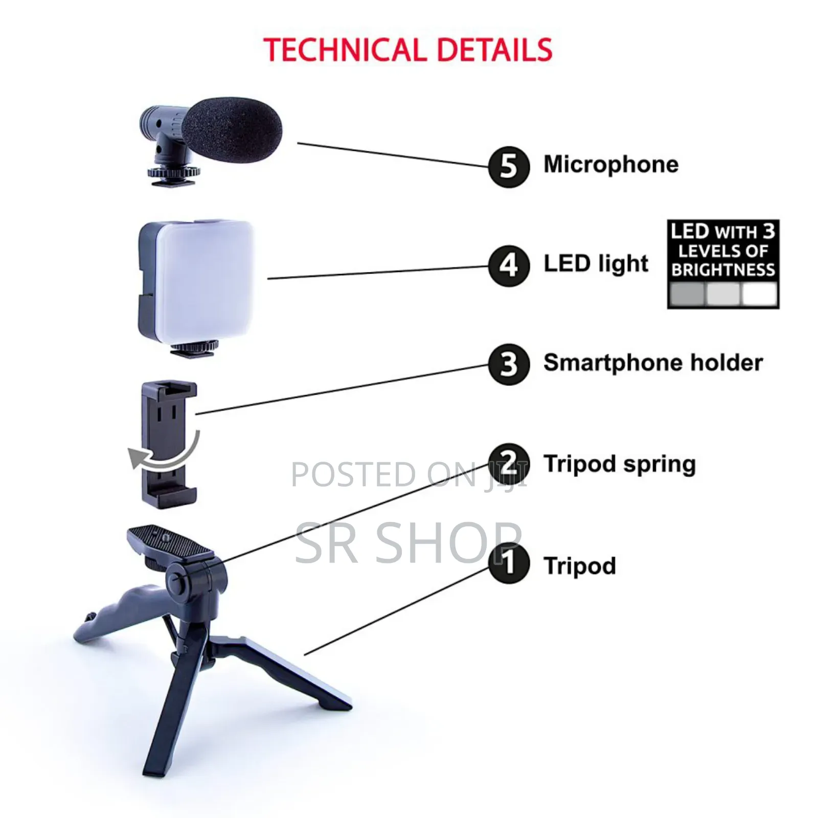 Video -Making Tripod Kit for Live Broadcast 3 in 1