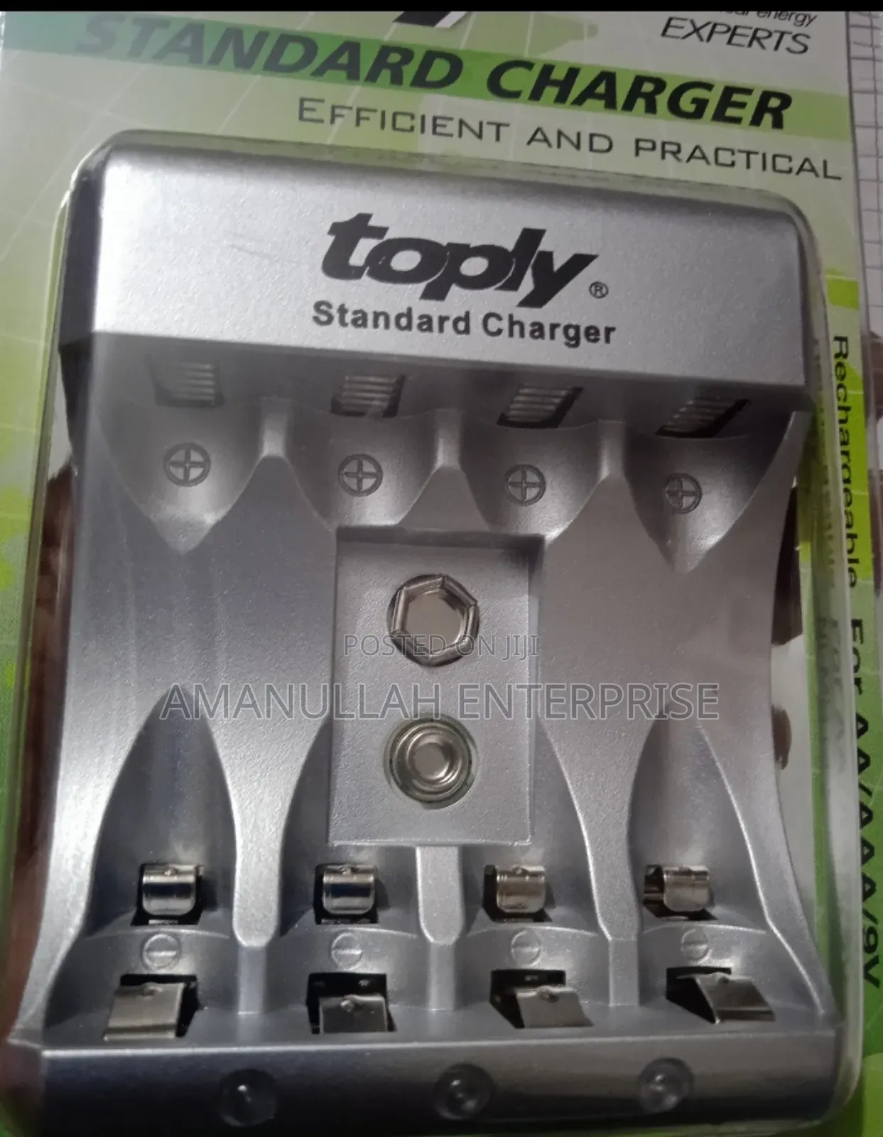 Topy Battery Charger for Aa, Aaa, 9v Rechargeable Batteries.