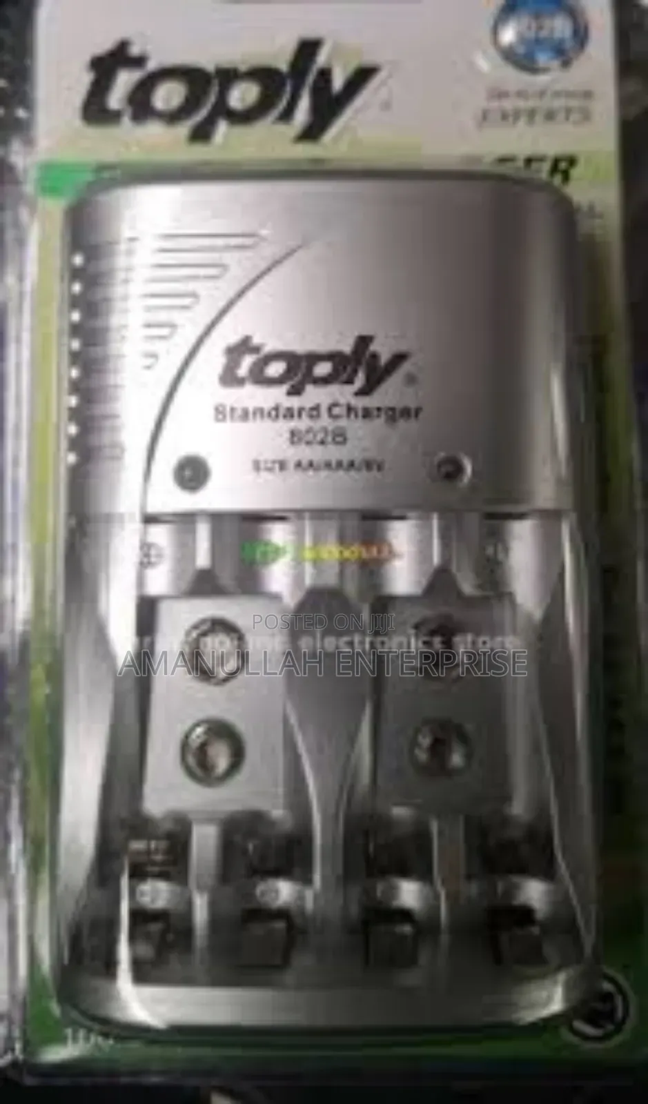 Topy Battery Charger for Aa, Aaa, 9v Rechargeable Batteries.