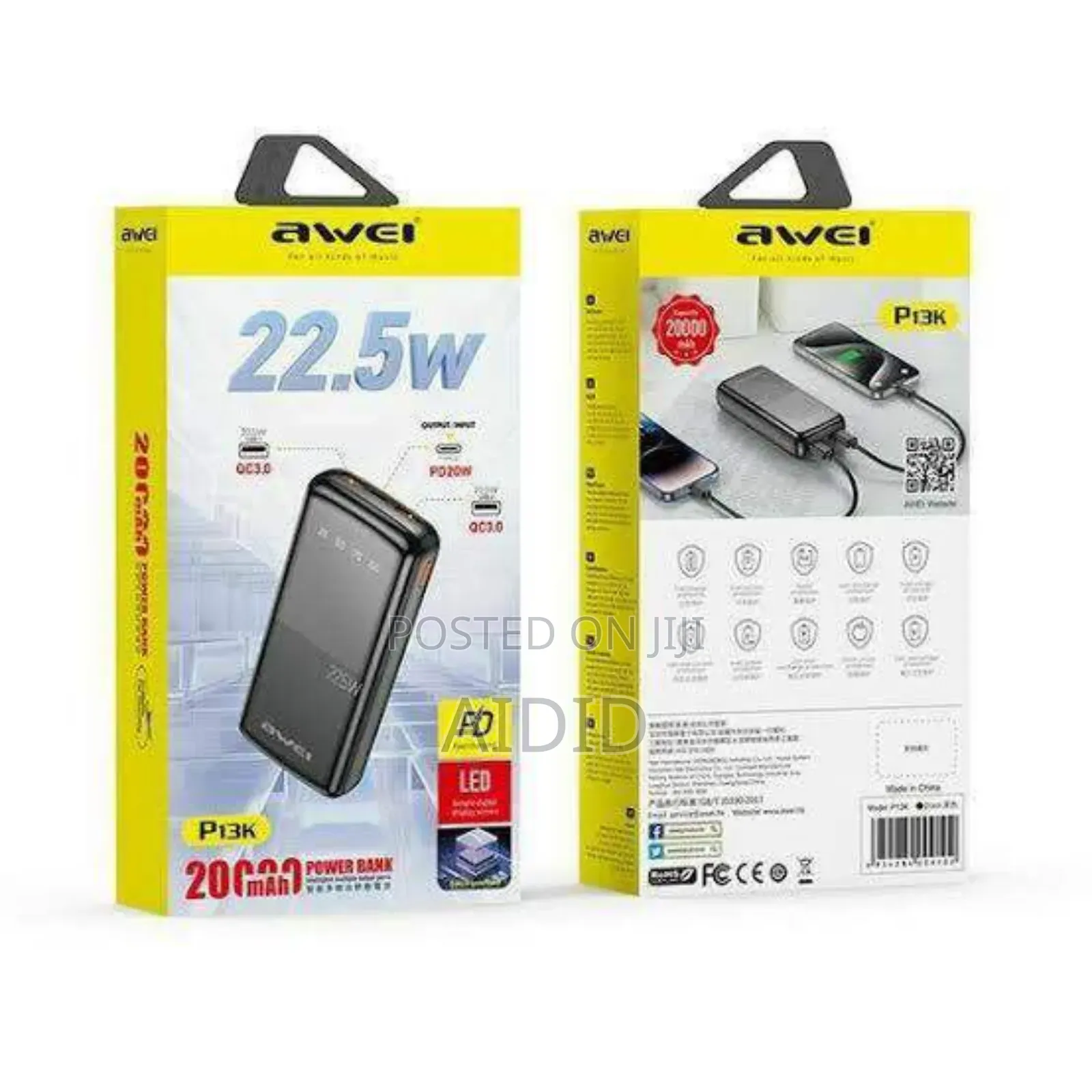 Awei P13k 20,000 Mah Powerbank
