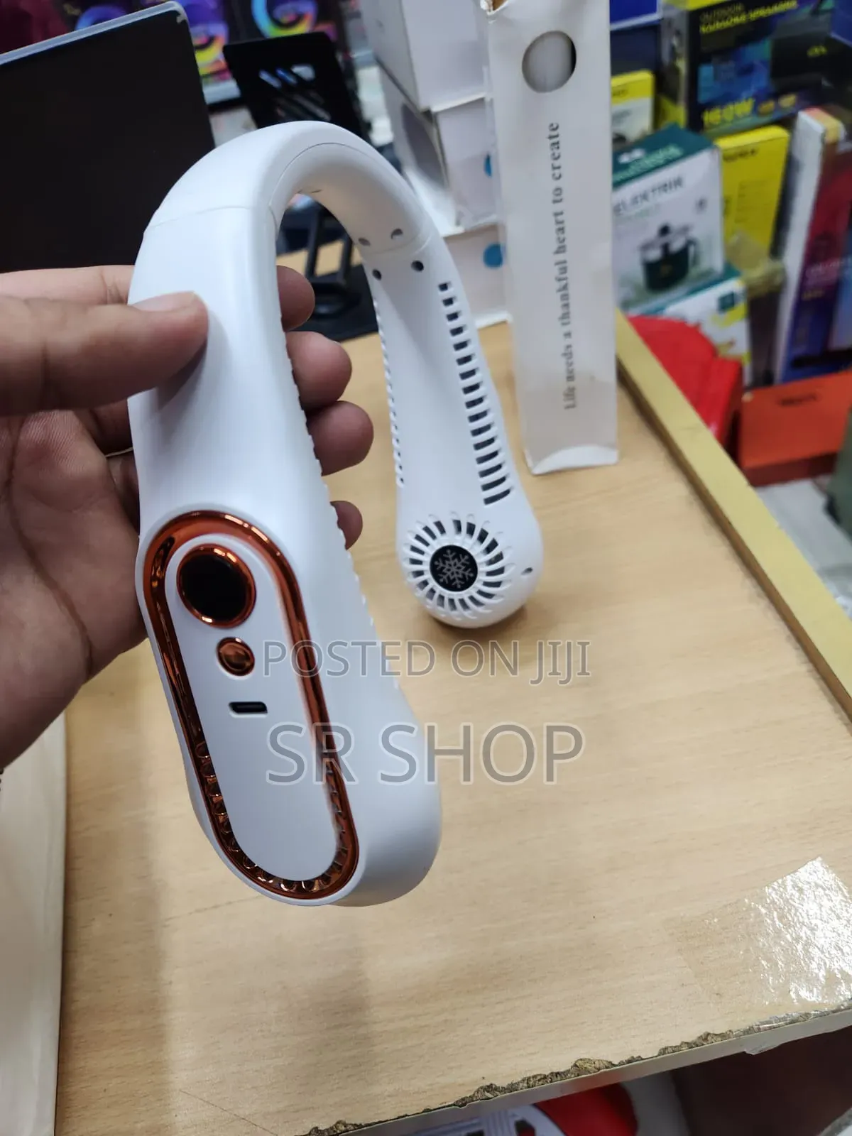 New Design Rechargeable Usb Portable Cooling Neck Fan