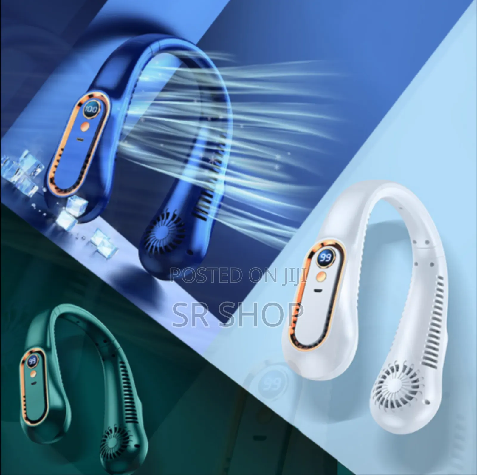 New Design Rechargeable Usb Portable Cooling Neck Fan