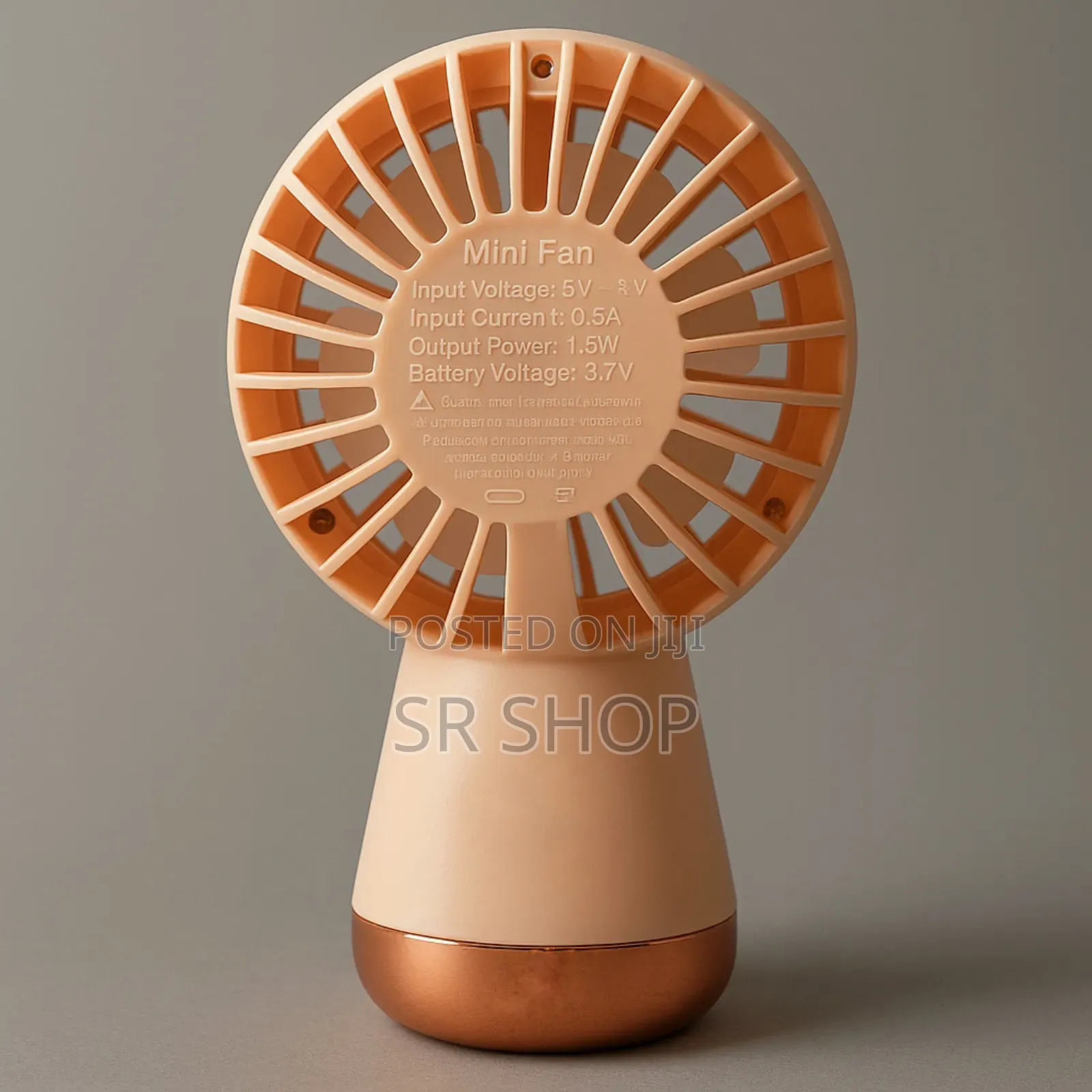 Mini Usb Rechargeable Desktop Fan – 5 Speed Gear