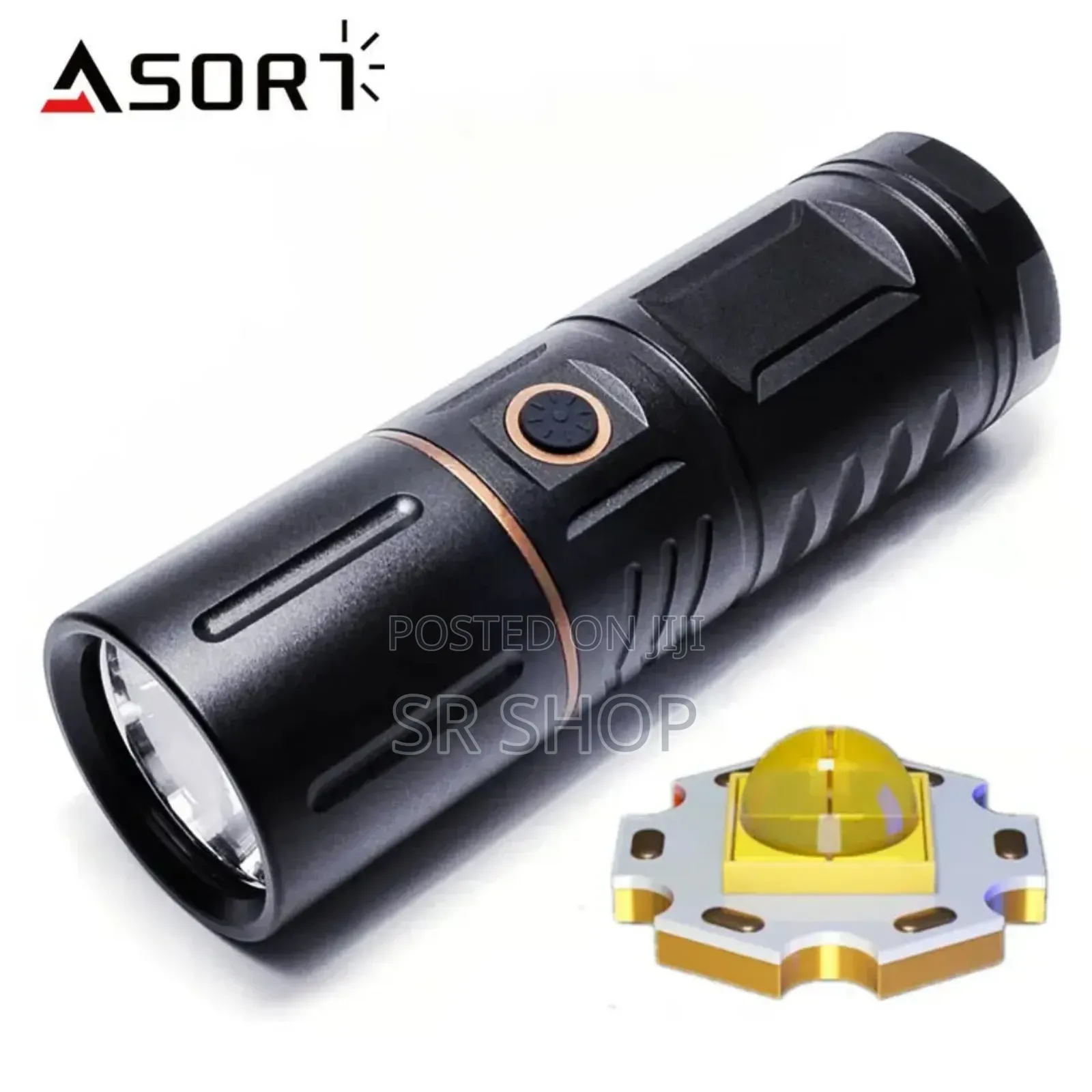 Strong Light Lamp T40 Led Flashlight Usb Rechargeable