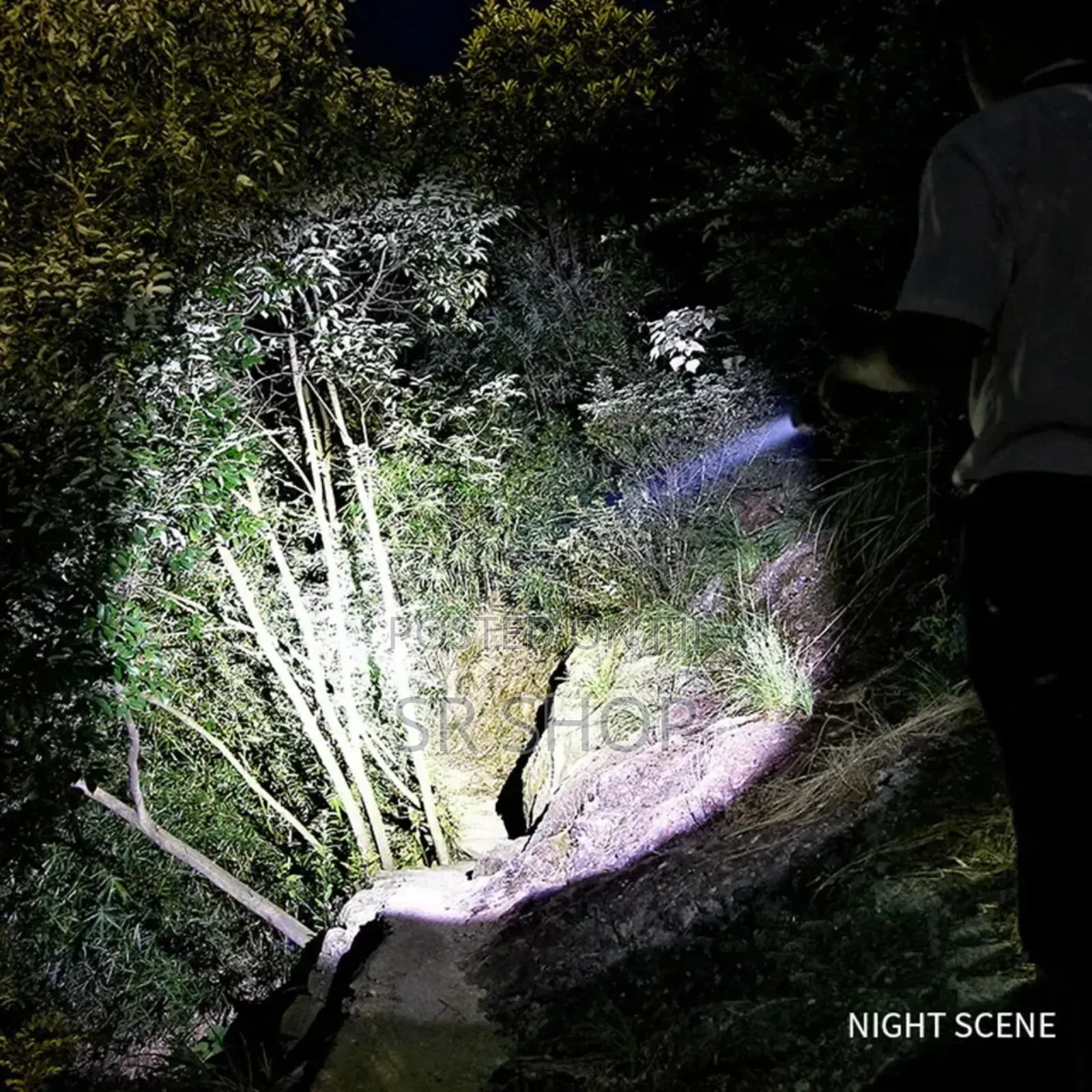 Strong Light Lamp T40 Led Flashlight Usb Rechargeable