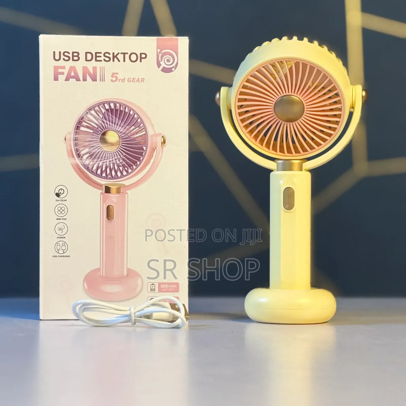 5rd Gear Usb Desktop Fan-500mah