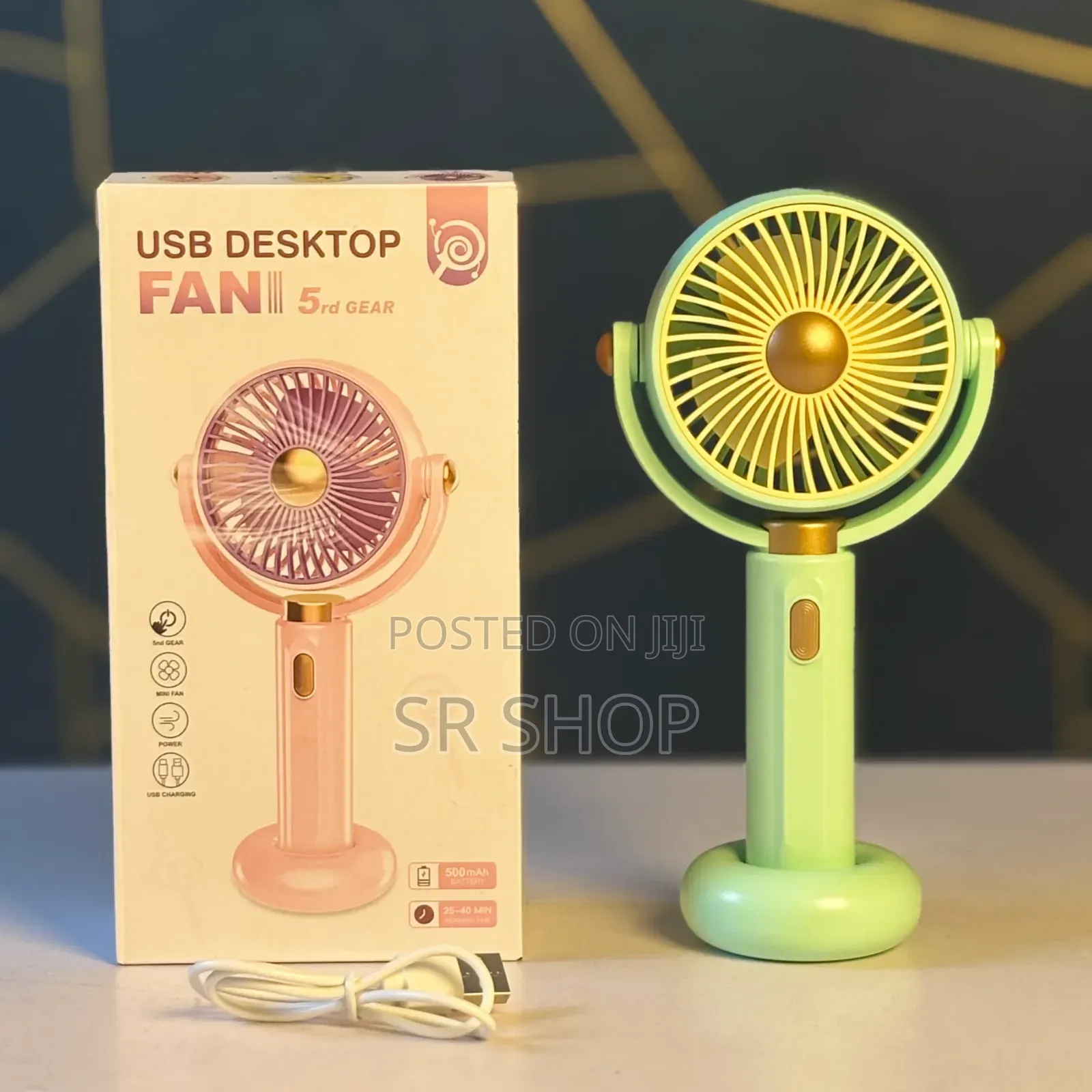 5rd Gear Usb Desktop Fan-500mah