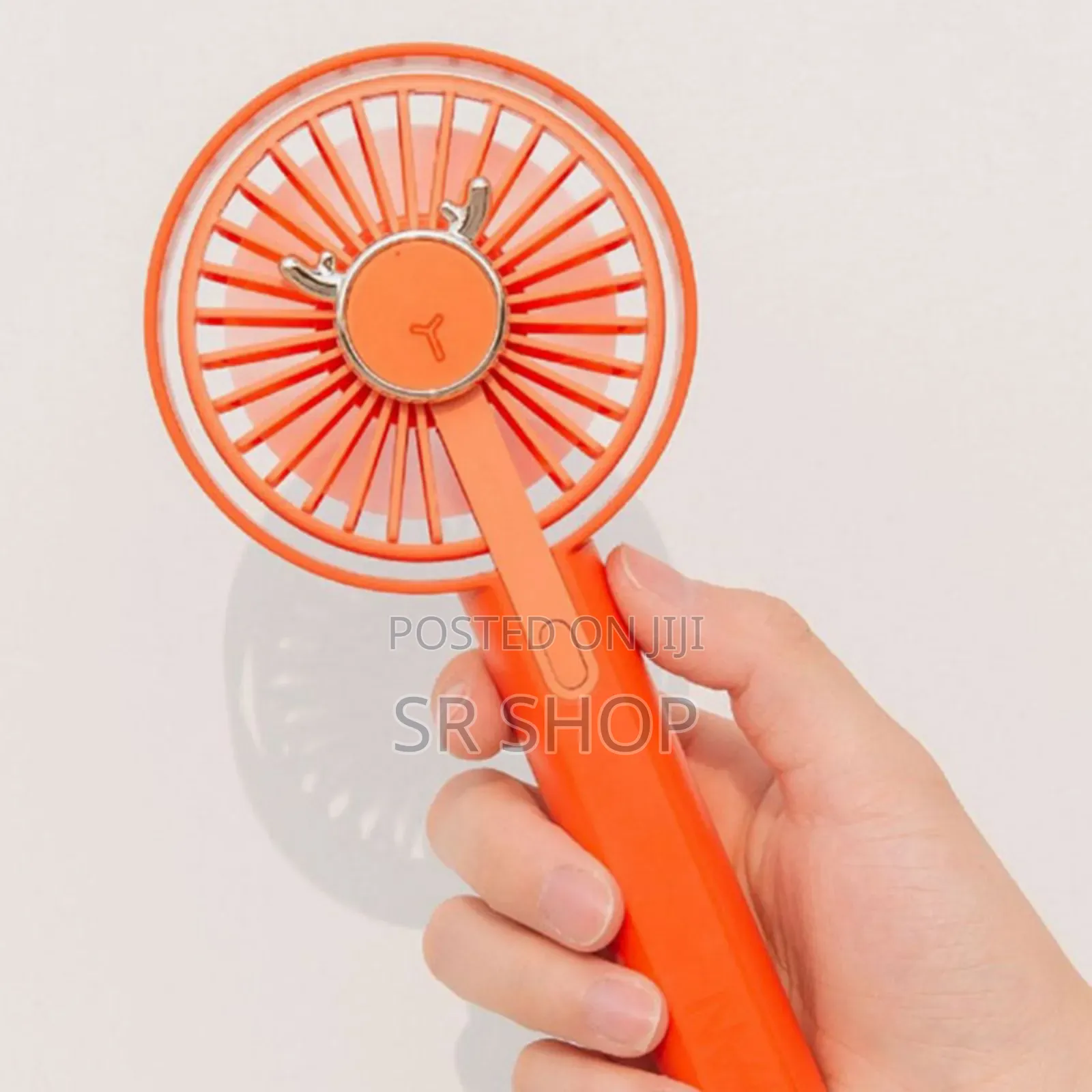 Mini Portable Usb Fan Cartoon Charging With Base Small Fan
