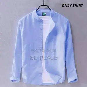 Photo - Solid Color Cotton Shirt (Only Shirt)