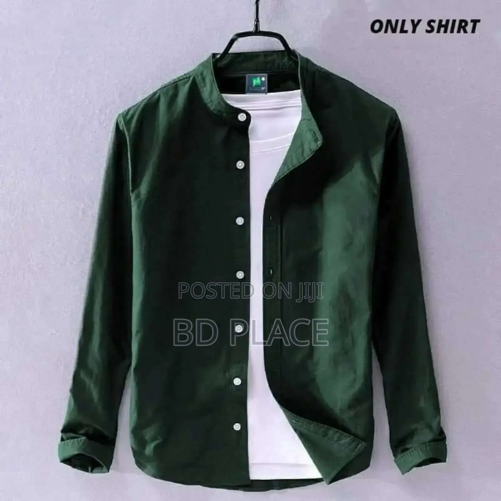 Solid Color Cotton Shirt (Only Shirt)