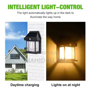 Photo - Outdoor Solar Wall Lamp Wall Light Night Light